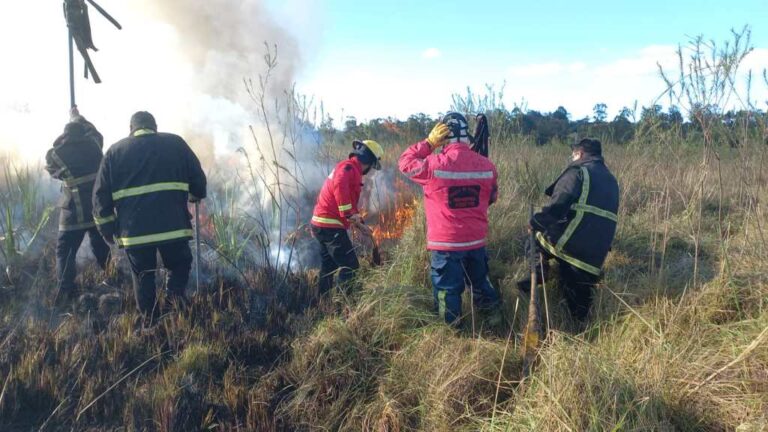 Bomberos controlaron múltiples incendios en Misiones: casi 80 hectáreas afectadas en distintas localidades