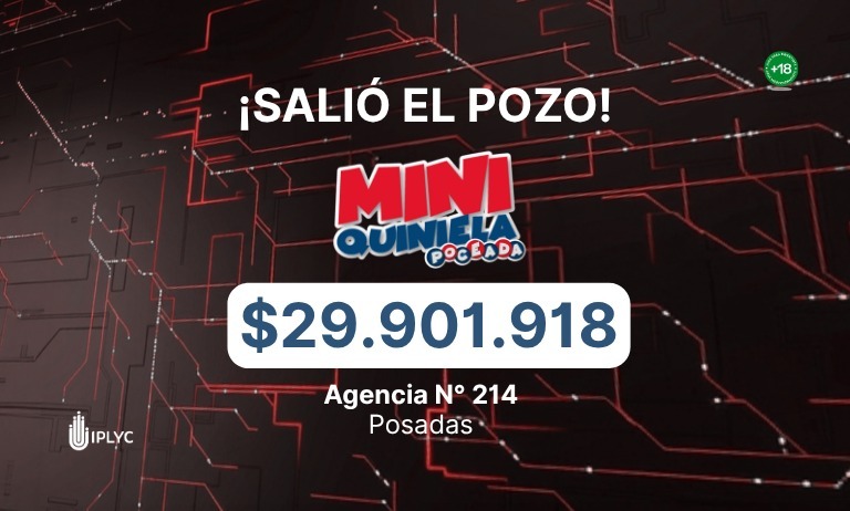 Un posadeño ganó casi $30 millones en la Mini Poceada