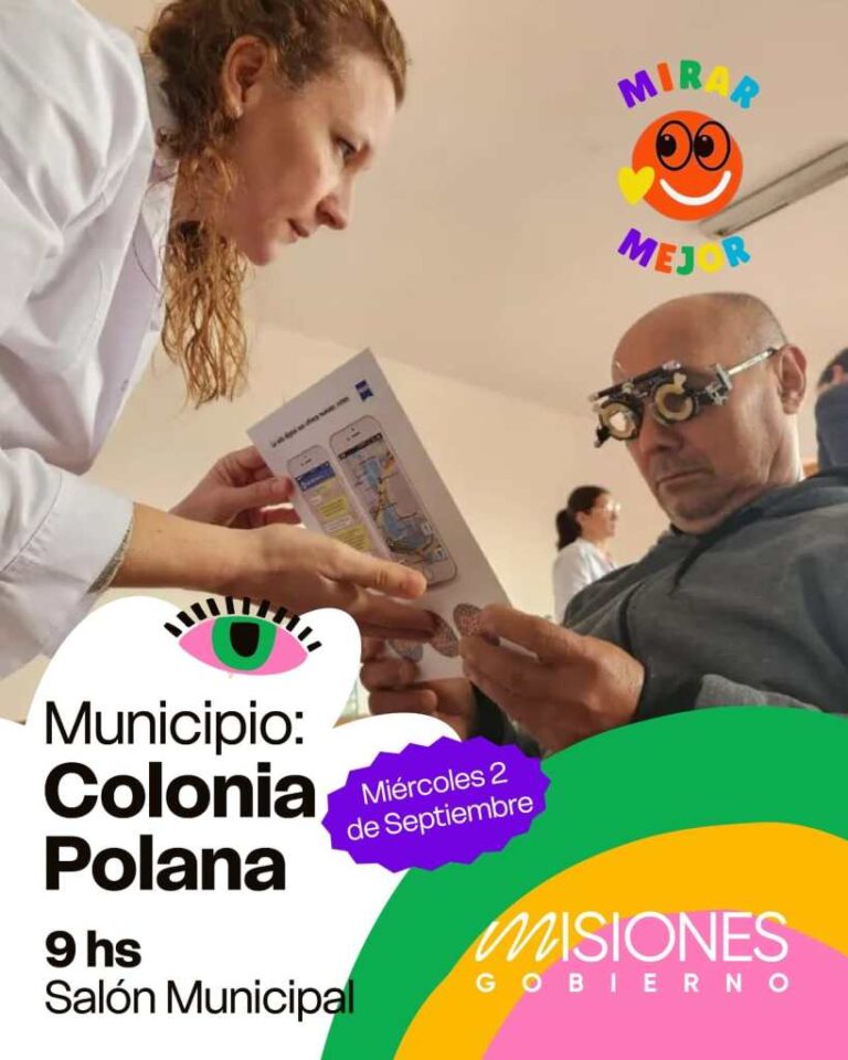 El programa Mirar Mejor lleva atención oftalmológica gratuita a Colonia Polana